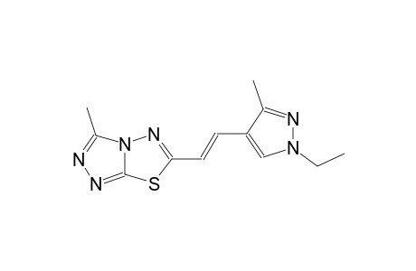 6-[(E)-2-(1-ethyl-3-methyl-1H-pyrazol-4-yl)ethenyl]-3-methyl[1,2,4]triazolo[3,4-b][1,3,4]thiadiazole