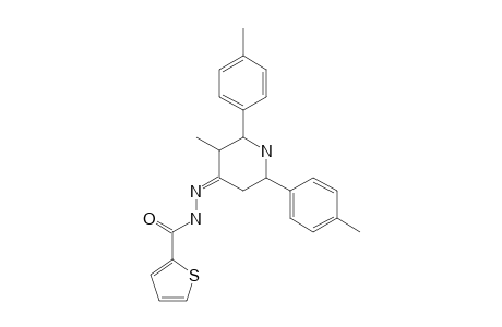 3-METHYL-2,6-BIS-(PARA-METHYLPHENYL)-PIPERIDIN-4-ONE-2-THIENOYL-HYDRAZONE