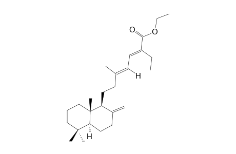 15-(1-Carbethoxypropyliden)-8(17),13(E)-labdadiene