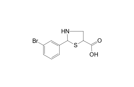 Thiazolidine-5-carboxylic acid, 2-(3-bromophenyl)-