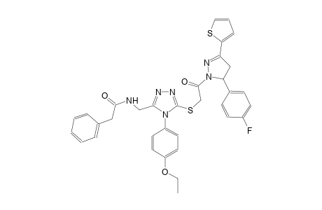 benzeneacetamide, N-[[4-(4-ethoxyphenyl)-5-[[2-[5-(4-fluorophenyl)-4,5-dihydro-3-(2-thienyl)-1H-pyrazol-1-yl]-2-oxoethyl]thio]-4H-1,2,4-triazol-3-yl]methyl]-