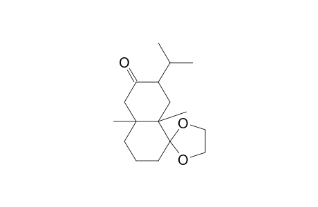 Spiro[1,3-dioxolane-2,1'(2'H)-naphthalen]-6'(5'H)-one, hexahydro-4'a,8'a-dimethyl-7'-(1-methylethyl)-, (4'.alpha.,7'.beta.,8'a.alpha.)-(.+-.)-