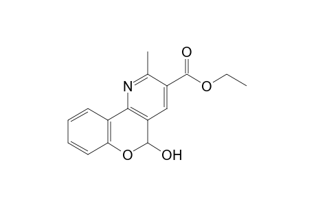 5-hydroxy-2-methyl-5H-[1]benzopyrano[4,3-b]pyridine-3-carboxylic acid, ethyl ester