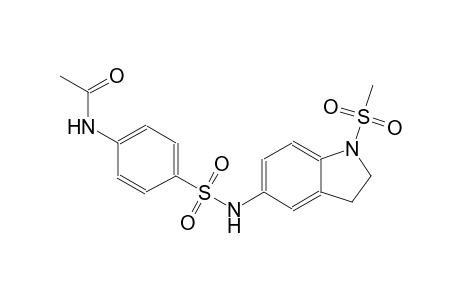 acetamide, N-[4-[[[2,3-dihydro-1-(methylsulfonyl)-1H-indol-5-yl]amino]sulfonyl]phenyl]-
