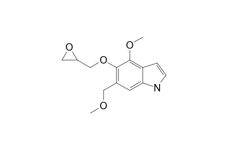 4-METHOXY-6-(METHOXYMETHYL)-5-(OXIRAN-2-YLMETHOXY)-1H-INDOLE