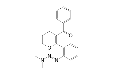 (E)-(6-(2-(3,3-dimethyltriaz-1-en-1-yl)phenyl)-3,4-dihydro-2H-pyran-5-yl)(phenyl)methanone