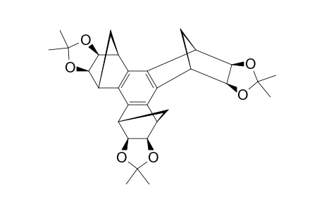 SYN-2,3,6,7,10,11-TRIISOPROPYLIDENEDIOXY-1,4:5,8:9,12-TRIMETHANOTRIPHENYLENE