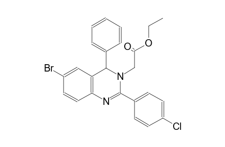 ethyl (6-bromo-2-(4-chlorophenyl)-4-phenyl-3(4H)-quinazolinyl)acetate