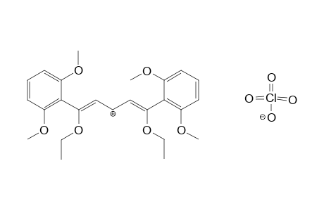 1,5-Bis(2',6'-dimethoxyphenyl)-1.5-diethoxypentadienylium perchloroate