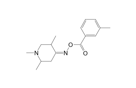 4-Piperidinone, 1,2,5-trimethyl-, o-(3-methylbenzoyl)oxime