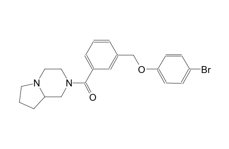 4-bromophenyl 3-(hexahydropyrrolo[1,2-a]pyrazin-2(1H)-ylcarbonyl)benzyl ether