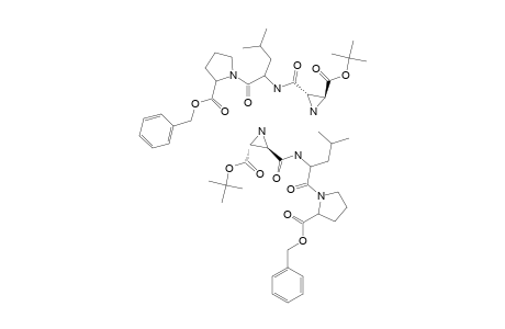 (2R,3R/2S,3S)-N-[(3-TERT.-BUTOXYCARBONYL-AZIRIDINE-2-YL)-CARBONYL]-(S)-LEUCYL-(S)-PROLINE-BENZYLESTER