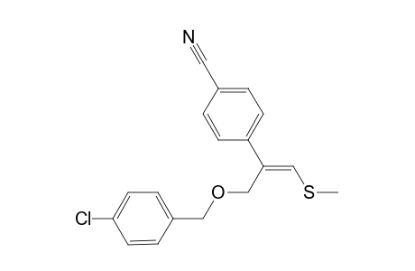 Methyl (E)-2[[(4-chlorobenzoyl)methyl]-2-(4-cyanophenyl)]vinyl sulfide