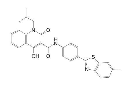 4-hydroxy-1-isobutyl-N-[4-(6-methyl-1,3-benzothiazol-2-yl)phenyl]-2-oxo-1,2-dihydro-3-quinolinecarboxamide