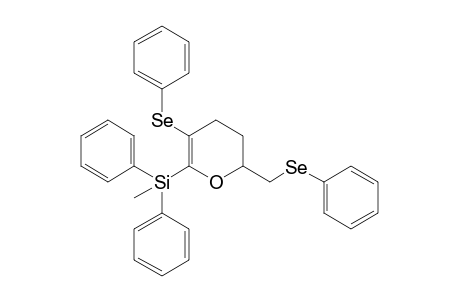 6-Methyldiphenylsilyl-5-phenylselenyl-2-phenylselenylmethyl-3,4-dihydro-2H-pyran