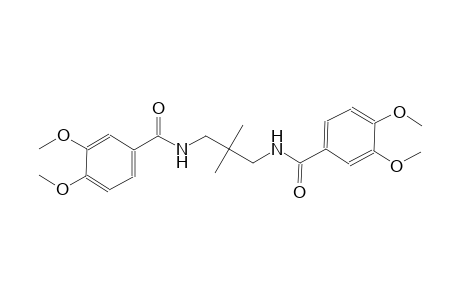 N-{3-[(3,4-dimethoxybenzoyl)amino]-2,2-dimethylpropyl}-3,4-dimethoxybenzamide