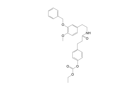 N-[(3'-Benzyloxy)-4'-methoxyphenethyl]-[(p-(ethoxycarbonyl)oxyphenyl]-propanamide