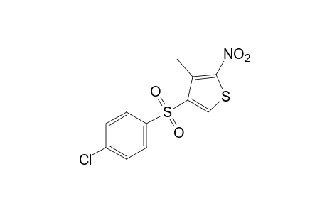 4-[(p-chlorophenyl)sulfonyl]-3-methyl-2-nitrothiophene