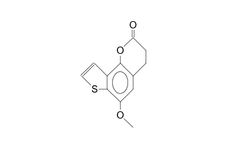 6-Methoxy-2-oxo-(2,3-4H)-thiofuro(2,3-H)-1-benzopyran