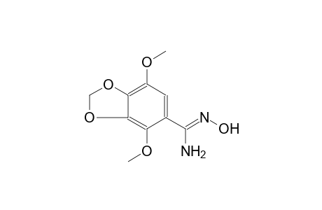 1,3-benzodioxole-5-carboximidamide, N'-hydroxy-4,7-dimethoxy-