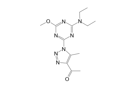 1-{1-[4-(diethylamino)-6-methoxy-1,3,5-triazin-2-yl]-5-methyl-1H-1,2,3-triazol-4-yl}ethanone