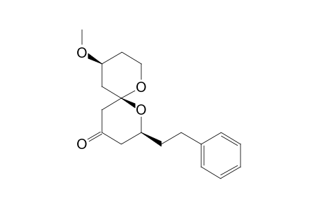 (2S,6R,10S)-10-Methoxy-2-(2-(phenyl)ethyl)-1,7-dioxaspiro[5.5]undecan-4-one