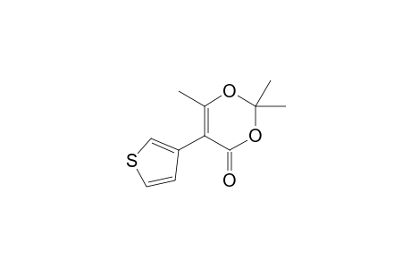 5-(thiophen-3-yl)-2,2,6-trimethyl-4H-1,3-dioxin-4-one
