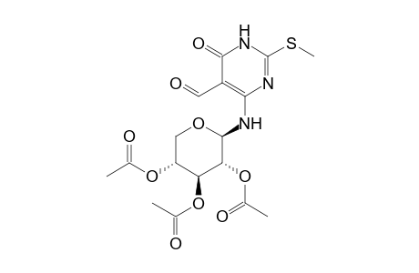 1,6-Dihydro-5-formyl-2-methylthio-4-(2,3,4-tri-O-acetyl-.beta.-D-xylopyranosylamino)-1H-pyrimidin-6-one