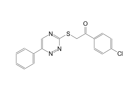 1-(4-chlorophenyl)-2-[(6-phenyl-1,2,4-triazin-3-yl)sulfanyl]ethanone