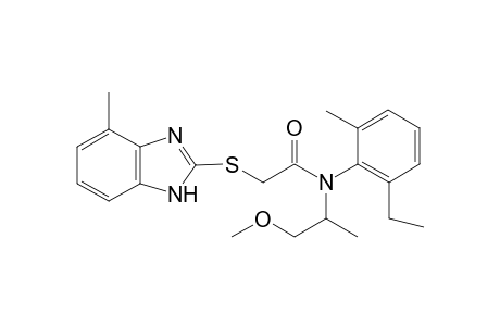 Acetamide, N-(2-ethyl-6-methylphenyl)-N-(2-methoxy-1-methylethyl)-2-[(4-methyl-1H-1,3-benzimidazol-2-yl)thio]-
