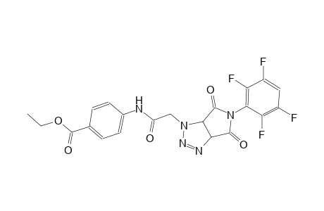 ethyl 4-{[(4,6-dioxo-5-(2,3,5,6-tetrafluorophenyl)-4,5,6,6a-tetrahydropyrrolo[3,4-d][1,2,3]triazol-1(3aH)-yl)acetyl]amino}benzoate