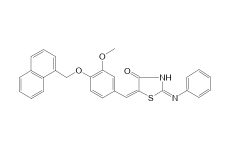 5-[3-methoxy-4-(1-naphthylmethoxy)benzylidene]-2-(phenylimino)-1,3-thiazolidin-4-one