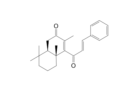 (E)-(4aRS,8aRS)-3,4a,8,8-Tetramethyl-4-(3-phenylacryloyl)-4a,5,6,7,8,8a-hexahydro-1H-naphthalene-2-one