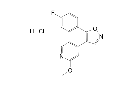 4-[5-(4-Fluorophenyl)isoxazol-4-yl]-2-methoxypyridine HCl