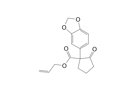 1-(1,3-benzodioxol-5-yl)-2-keto-cyclopentanecarboxylic acid allyl ester
