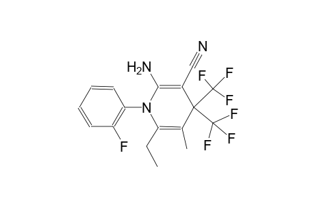 Pyridine-3-carbonitrile, 1,4-dihydro-2-amino-6-ethyl-4,4-bis(trifluoromethyl)-1-(2-fluorophenyl)-5-methyl-