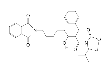 2-[7-(benzyl)-6-hydroxy-8-(4-isopropyl-2-keto-oxazolidin-3-yl)-8-keto-octyl]isoindoline-1,3-quinone