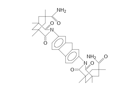 2,7-Bis(1,5,7-trimethyl-endo-7-carbonylamino-2,4-dioxo-3-aza-bicyclo(3.3.1)decan-3-yl)-fluorene