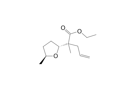 trans-Ethyl 2-Methyl-2-(5-methyltetrahydrofuran-2-yl)pent-4-enoate