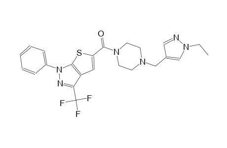 1H-thieno[2,3-c]pyrazole, 5-[[4-[(1-ethyl-1H-pyrazol-4-yl)methyl]-1-piperazinyl]carbonyl]-1-phenyl-3-(trifluoromethyl)-