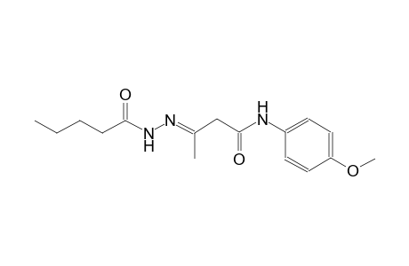 pentanoic acid, 2-[(E)-3-[(4-methoxyphenyl)amino]-1-methyl-3-oxopropylidene]hydrazide