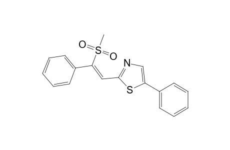 (Z)-2-[2-(methylsulfonyl)-2-phenylethenyl]-5-phenylthiazole