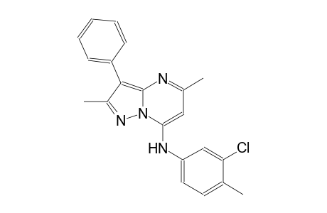 N-(3-chloro-4-methylphenyl)-2,5-dimethyl-3-phenylpyrazolo[1,5-a]pyrimidin-7-amine