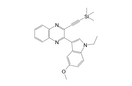 2-(1-Ethyl-5-methoxy-1H-indol-3-yl)-3-((trimethylsilyl)ethynyl)quinoxaline