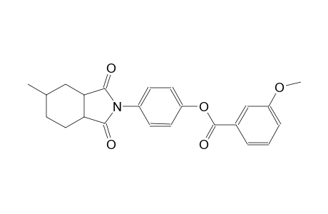 benzoic acid, 3-methoxy-, 4-(octahydro-5-methyl-1,3-dioxo-2H-isoindol-2-yl)phenyl ester