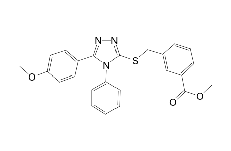 3-[[[5-(4-methoxyphenyl)-4-phenyl-1,2,4-triazol-3-yl]thio]methyl]benzoic acid methyl ester