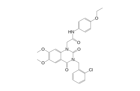 2-(3-(2-chlorobenzyl)-6,7-dimethoxy-2,4-dioxo-3,4-dihydro-1(2H)-quinazolinyl)-N-(4-ethoxyphenyl)acetamide