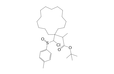 tert-Butyl 2-{1-[chloro(p-tolylsulfinyl)methyl]cyclopentadecyl}propionate
