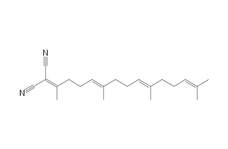 2-[(4E,8E)-1,5,9,13-tetramethyltetradeca-4,8,12-trienylidene]malononitrile