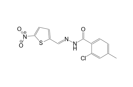 2-chloro-4-methyl-N'-[(E)-(5-nitro-2-thienyl)methylidene]benzohydrazide